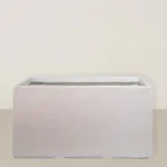 Rectangular White Pot