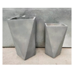 Fiber Planters – Diamond Shape (Concrete Finish)